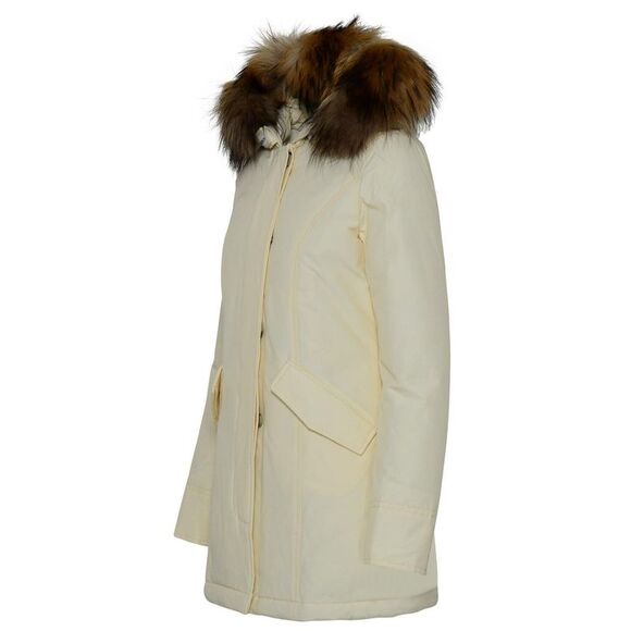Woolrich John Rich & Bros Artic White Cotton Blend Parka Women - Picture 2 of 3